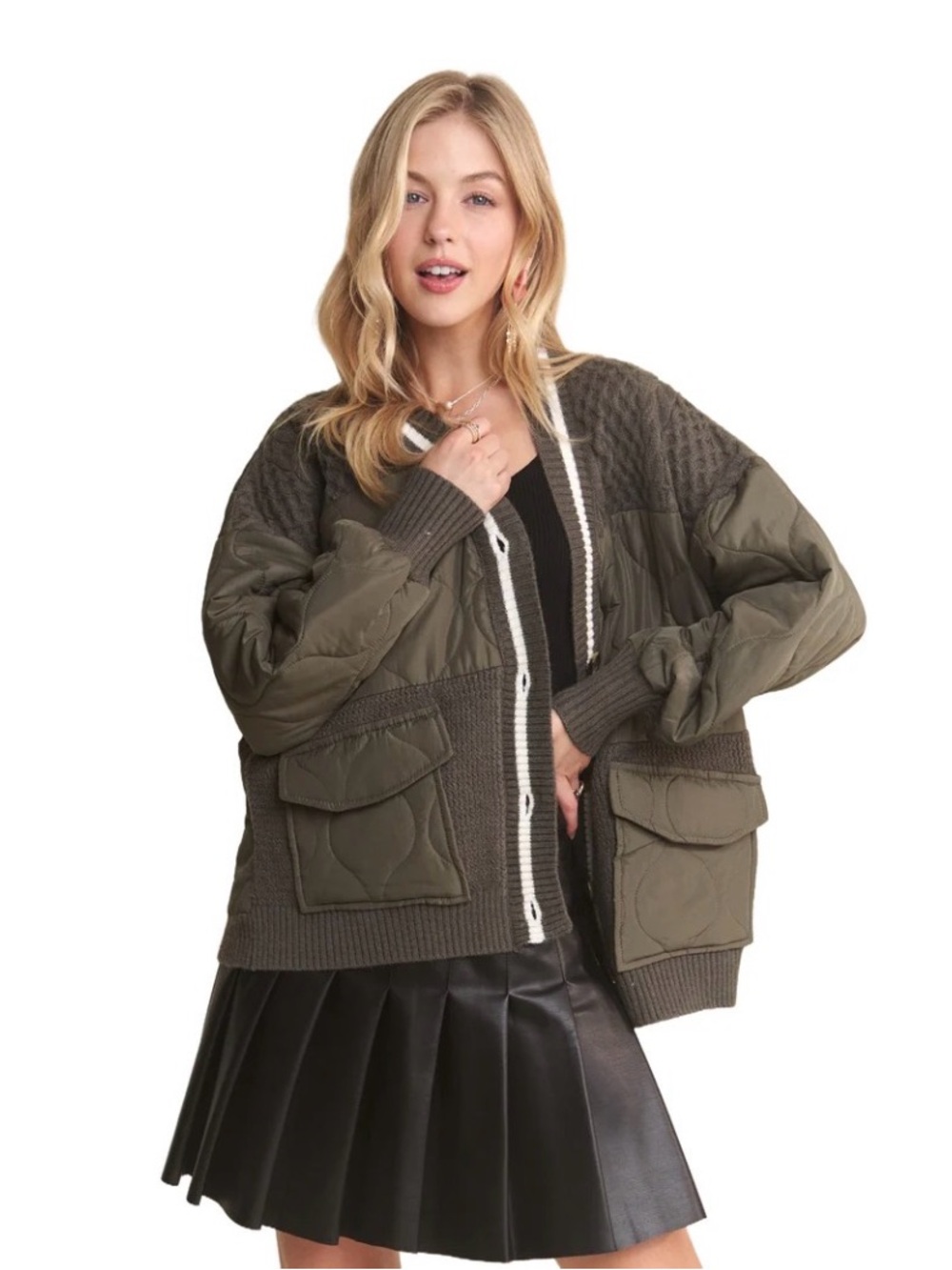 ADORA Quilted Bomber Jacket